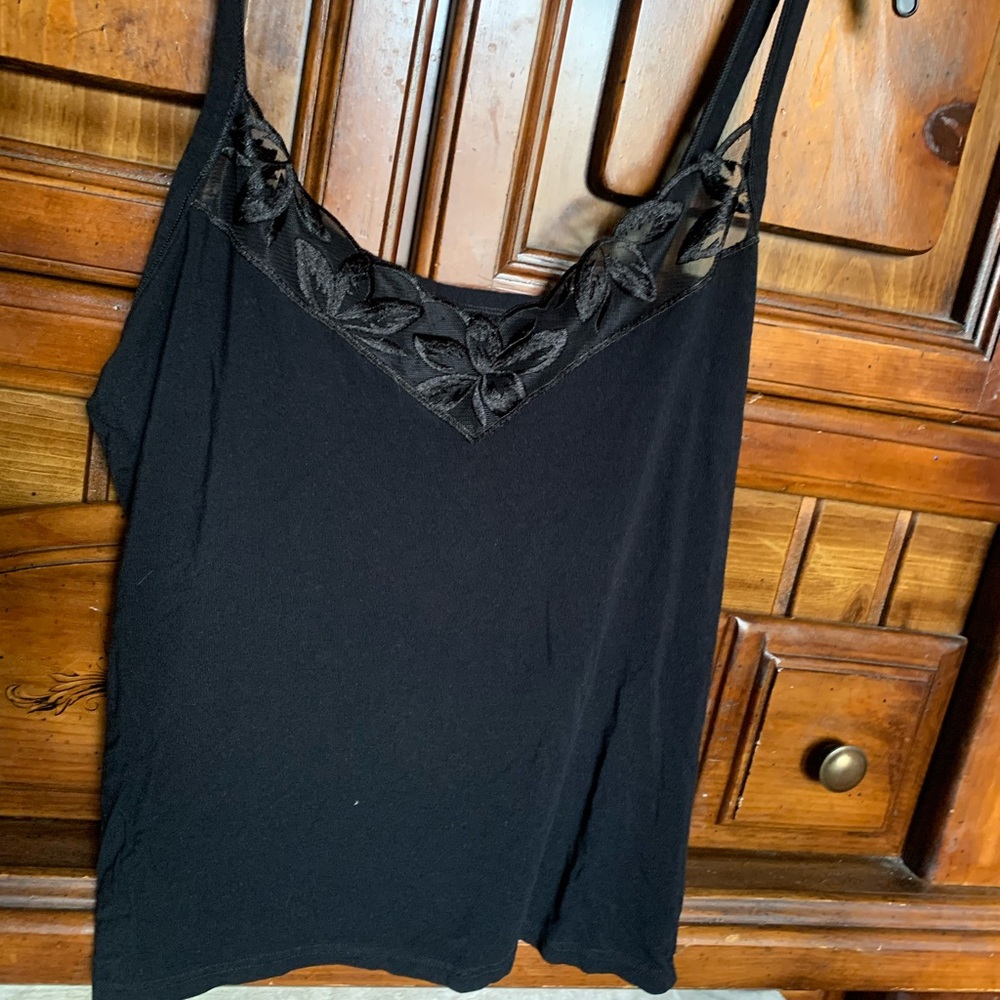 Black Camisole with lace detailing